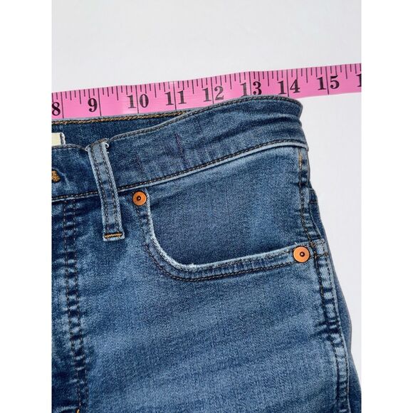 Madewell Stovepipe Jeans Womens 27 High Rise Ankle Stretch Classic Blue Denim - Picture 9 of 16